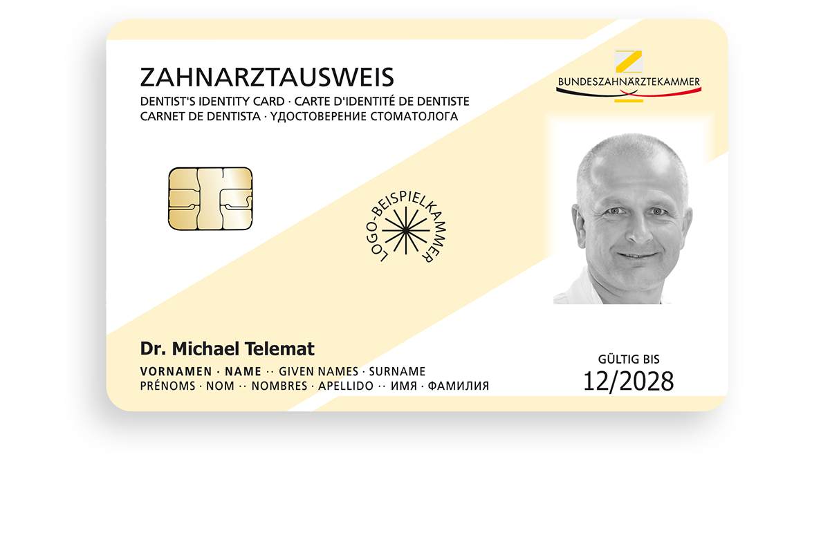 Elektronischer Zahnarztausweis (eHBA/eZAA)